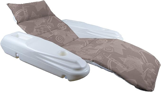 Poolmaster Larson Taupe Adjustable Floating Chaise Lounge