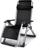 Generic Adjustable Steel Mesh Lounge Chair Beach Chairs w/Removable Cushion, Upgraded Lock and Cup Holder - Photo 1