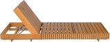 Christopher Knight Home Habery Acacia Wood Chaise Lounge Outdoor, Wooden Patio Chaise Lounge - Photo 6