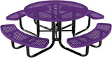 COATEDOUTDOORFURNITURE Heavy-Duty Portable Outdoor Kids Table with Umbrella Hole, Punched Steel Kids Picnic Table - Photo 1
