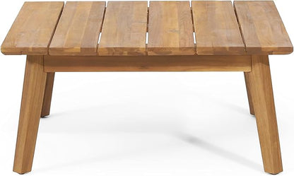 Burchett Outdoor Coffee Table - Acacia Wood - Teak