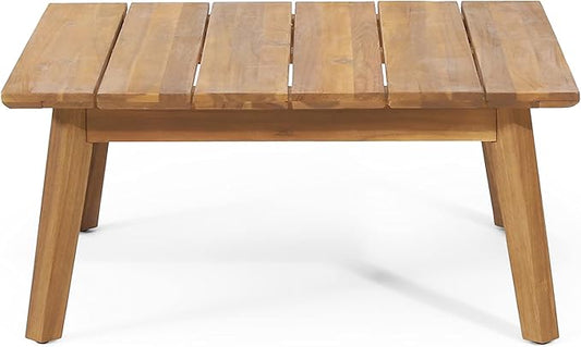 Burchett Outdoor Coffee Table - Acacia Wood - Teak