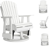 Signature Design by Ashley Hyland Wave Outdoor Casual Swivel Glider Adirondack Chair with 360-Degree Swivel - Photo 7