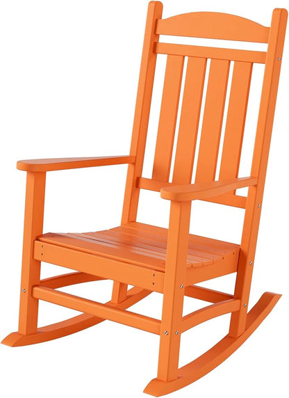WestinTrends Malibu Outdoor/Patio Rocking Chair, Orange