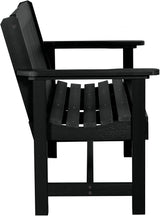 Sequoia Professional CM-BENSQ42-BKE Commercial Grade Exeter 4 Foot Garden Bench, Black - Photo 5