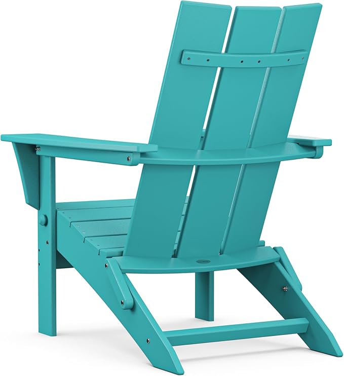 POLYWOOD Modern Folding Adirondack Chair
