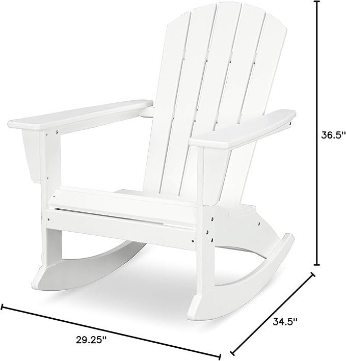 POLYWOOD® Nautical Rocker, White