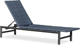 PURPLE LEAF Patio Chaise Lounge Rattan Chair Outdoor Pool Adjustable Recliner Wicker Lounger for Outside Woven - Photo 1