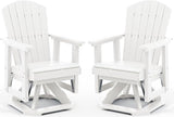 SERWALL Adirondack Swivel Glider Chair, HDPE Patio Glider Set of 2, All-Weather Glider Chair for Porch, Balcony - Photo 1