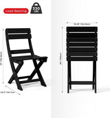 Costaelm Outdoor Patio Modern Folding Dining Chair - Photo 3