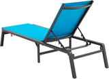 VEVOR 2 Pcs Chaise Lounge Chairs Outdoor, Aluminum Patio Lounge Chair with Adjustable 5-Position - Photo 10