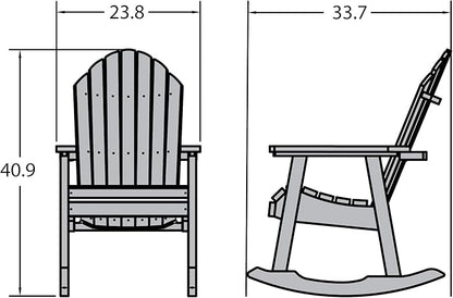 Highwood Hamilton Rocking Chair, Rustic Red