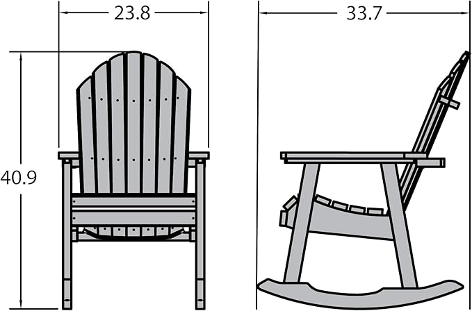 Highwood Hamilton Rocking Chair, Whitewash