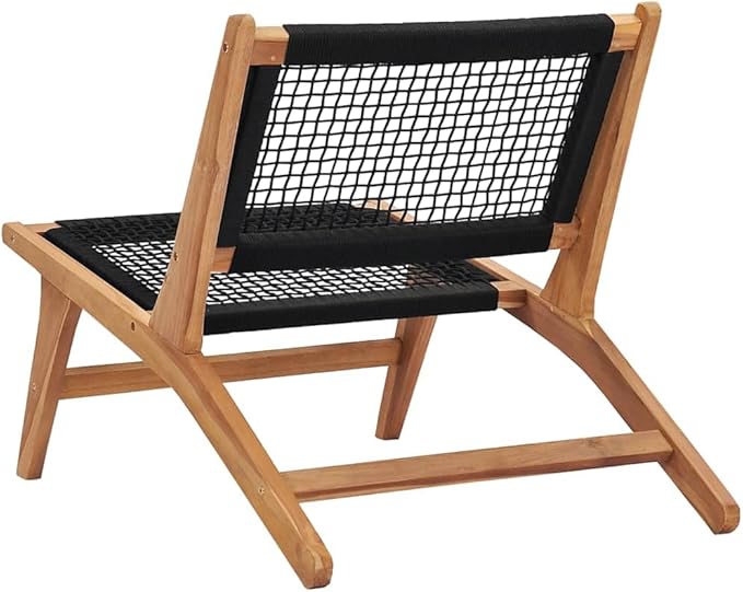 Sun Lounger Natural Teak Hardwood, Oiled Finish, Outdoor Chaise Lounge Chair with Removable Footrest, Patio Deck Garden, 23.6x35.2x25.6 in Outdoor Chaise