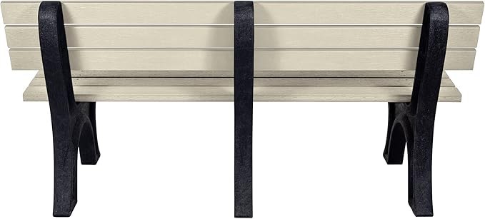 Sequoia Professional Aurora Park Bench, 6 ft, Whitewash