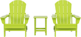 Costaelm 3 piece Patio Set, Outdoor Modern Adirondack Table and Chairs - Photo 1