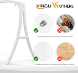 VINGLI Outdoor Wooden Swing Frame, Heavy Duty 1000 LBS A-Frame Swing Stand with Farmhouse Cottage Style - Photo 3