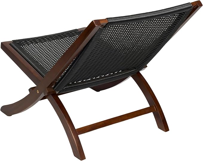 TeakCraft Teak Rattan Lounge Chair – Foldable - Photo 6