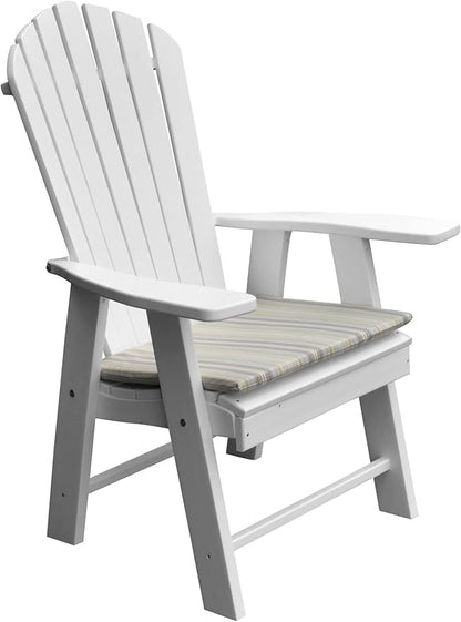 Furniture Barn USA Poly Upright Adirondack Chair, White