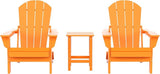 Costaelm 3 piece Patio Set, Outdoor Modern Adirondack Table and Chairs - Photo 1