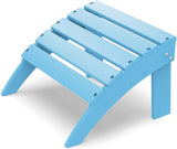 IVY&LANE Outdoor Adirondack Ottoman | Folding | HDPE | Arctic | All Weather - Photo 1