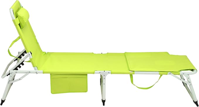 3-in-1 Oversized Sun Tanning Chair with Mat & Face Hole - Photo 9