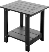 Double Adirondack Side Table Weather Resistant, Outdoor Rectangular End Table for Adirondack Chair - Photo 1