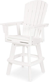 POLYWOOD® Nautical Bar Chair, White - Photo 1