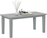 Outsunny HDPE Outdoor Coffee Table, All-Weather Rectangle Patio Coffee Table - Photo 1