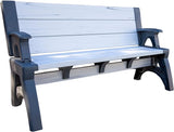 Convert-a-Bench 2-in-1 Outdoor Bench & Picnic Table - Foldable, Weather-Resistant Seating - Perfect for Patio, Lawn - Photo 1