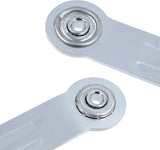 Glider Bearing Arm Bracket Replacement, 4Pcs Silver, 9.9 Inch Length & 7.5 Inch Hole Center - Photo 5