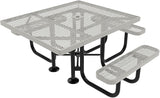 COATEDOUTDOORFURNITURE Heavy-Duty Portable ADA-Compliant Outdoor Picnic Table with Umbrella Hole - Photo 1