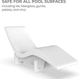 Aqua Outdoors - Outdoor Chaise Set - 2 Chaise Lounges, 2 Risers & Headrest Pillows - Photo 6