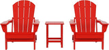 Costaelm 3 piece Patio Set, Outdoor Modern Adirondack Table and Chairs - Photo 1