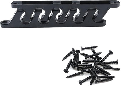 4pcs Adjustment Brackets for Chaise Lounges or Patio Outdoor Lawn Yard Furniture Replacement Position Adjuster Recliner Brace (5 Position - Black)