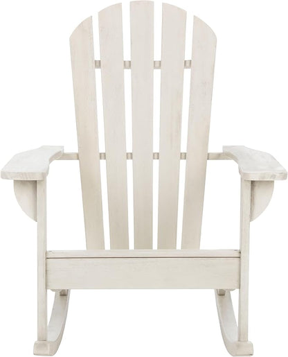 Safavieh Outdoor Brizio Classic White Adirondack Rocking Chair