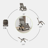 Generic Adjustable Steel Mesh Lounge Chair Beach Chairs w/Removable Cushion, Upgraded Lock and Cup Holder - Photo 4