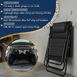 EZONE 1 - Chair Zero Gravity Lounge Chair Outdoor Adjustable Reclining Patio Chair Steel Mesh Folding Recliner for Pool - Photo 6