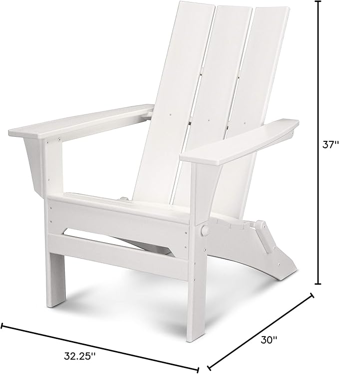 POLYWOOD Modern Folding Adirondack Chair