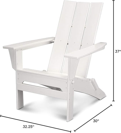 POLYWOOD Modern Folding Adirondack Chair