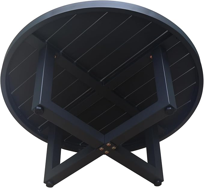 IC INTERNATIONAL CONCEPTS Outdoor Aluminum Patio Coffee Table - Charcoal