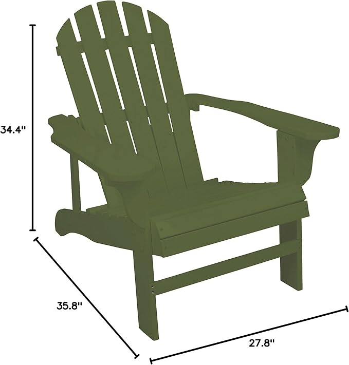 Leigh Country TX 38997 Adult Adirondack Chair - Sage