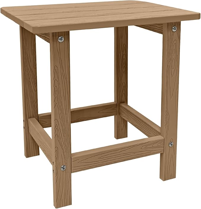 Outdoor Side Table, HDPS Single Adirondack Side Table Weather Resistant, Table for Adirondack Chair - Photo 1