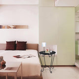 Small Patio Side Table, Round Metal Side Table, Weather Resistant Anti-Rust Outdoor Side Tables - Photo 7
