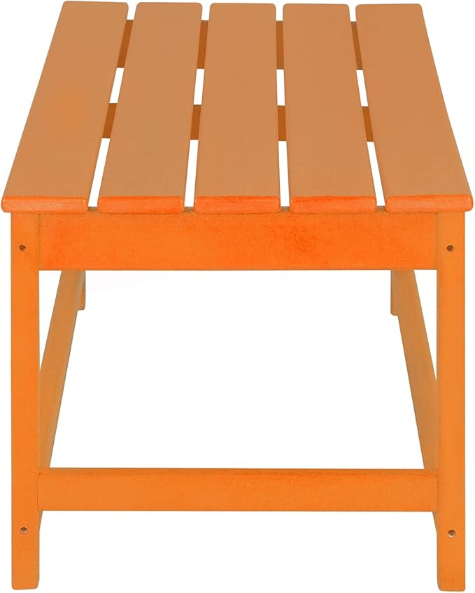 WO Home Furniture Adirondack Chairs Table Set of 3 PCS Outdoor Folding Chairs Coffee Table Weather/UV Resistant for Lawn - Photo 9