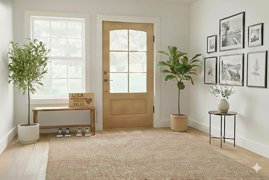Decoteak EcoDecors Eleganto 47 Inch Natural Color Waterproof Teak Wood Shower Bench Stool Seat Chair for Inside Shower Provides Safety, Storage, and Organization for Bathroom Accessories