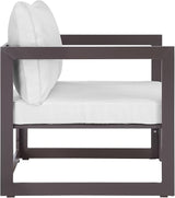 Modway EEI-1517 Fortuna Aluminum Outdoor Patio Armchair in Brown White - Photo 2