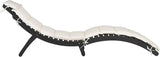 SAFAVIEH Outdoor Collection Pacifica Black Solid Wood/Beige Cushion 3-Piece Chaise Lounge Set with Table (PAT7020G) - Photo 3