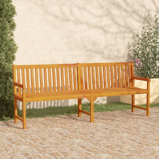 Garden Bench Brown Solid Acacia Wood Large Durable Garden Bench Patio Bench Backyard Bench