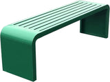 Waterproof Outdoor Garden Bench, Steel Frame Outdoor Bench, Metal Garden Bench 100/120/150/180cm - Photo 1